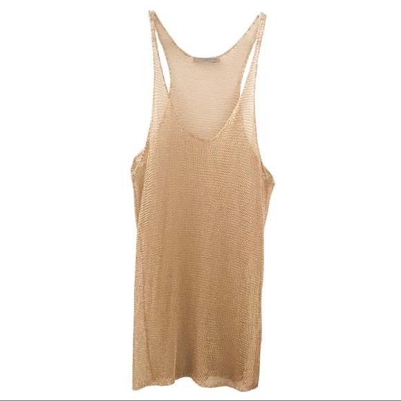 COS Dresses & Skirts - 🏆 Cos Gold Mesh Dress